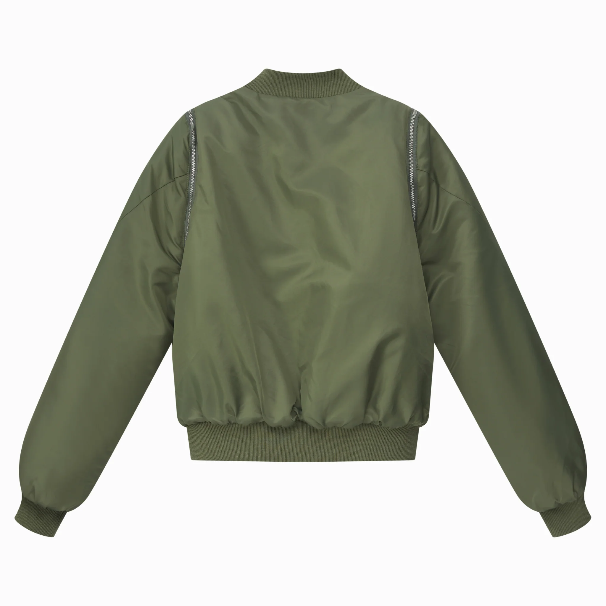 2-Way Bomber Jacket - Olive - Image 2