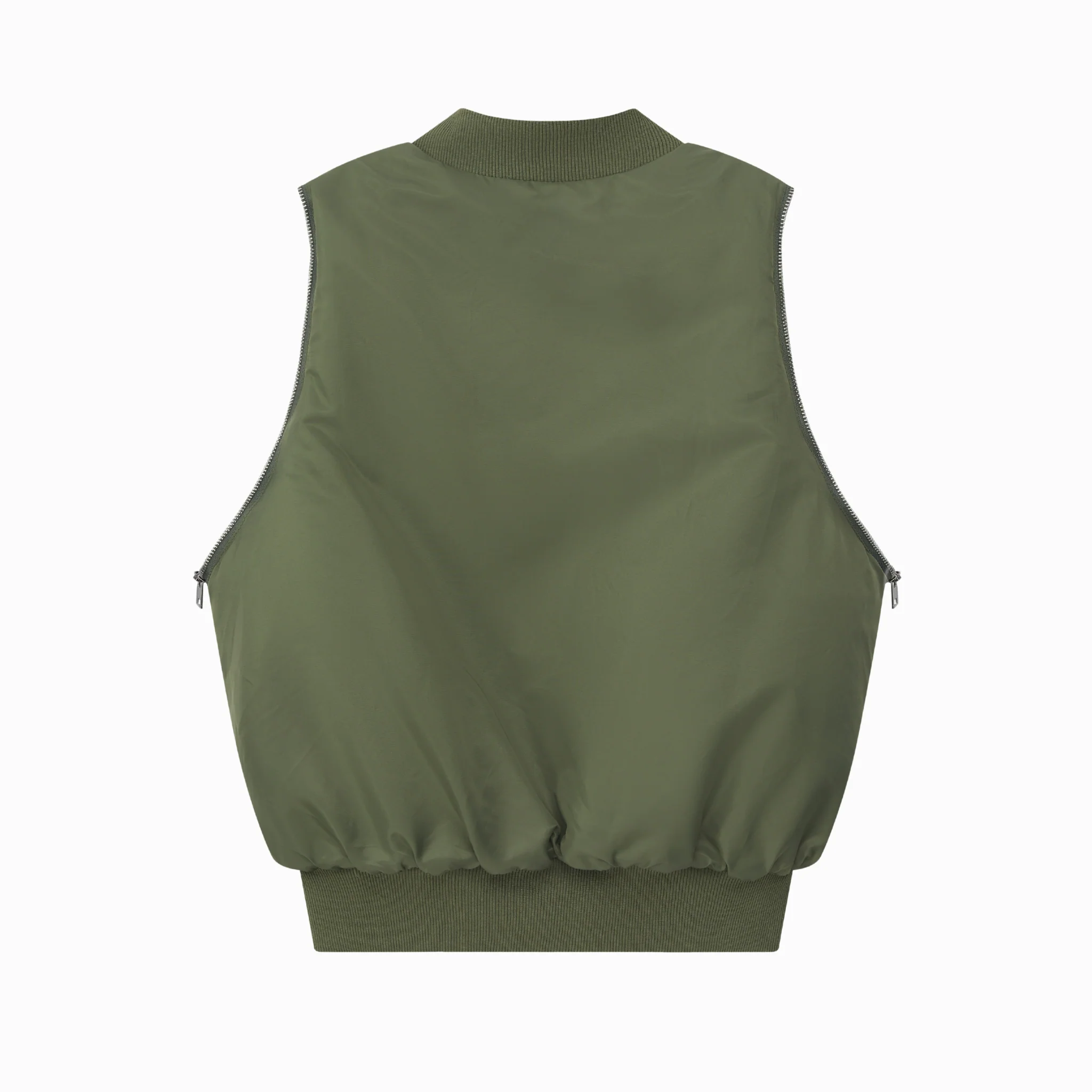 2-Way Bomber Jacket - Olive - Image 4