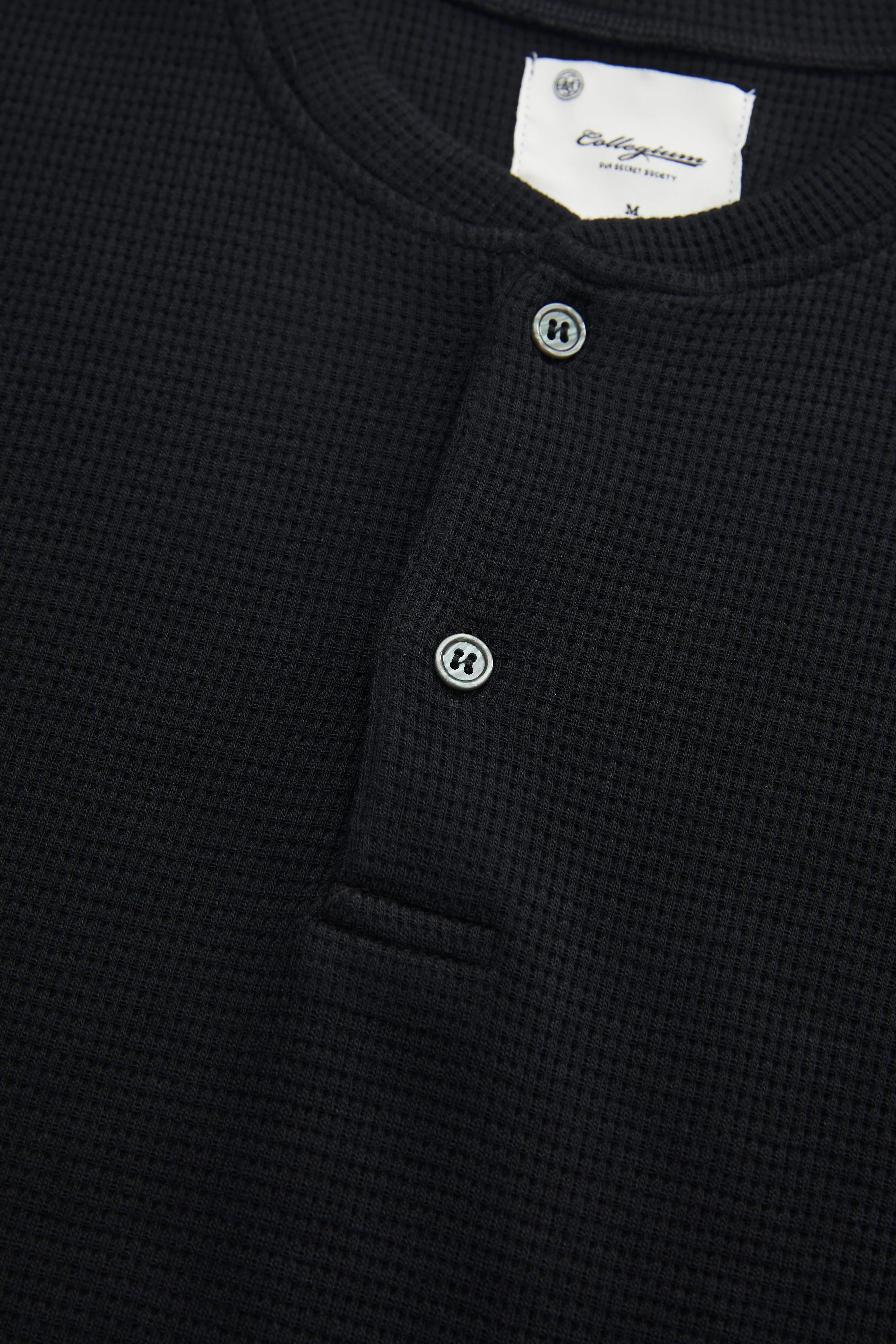 CGM Crest Henley - Black - Image 4