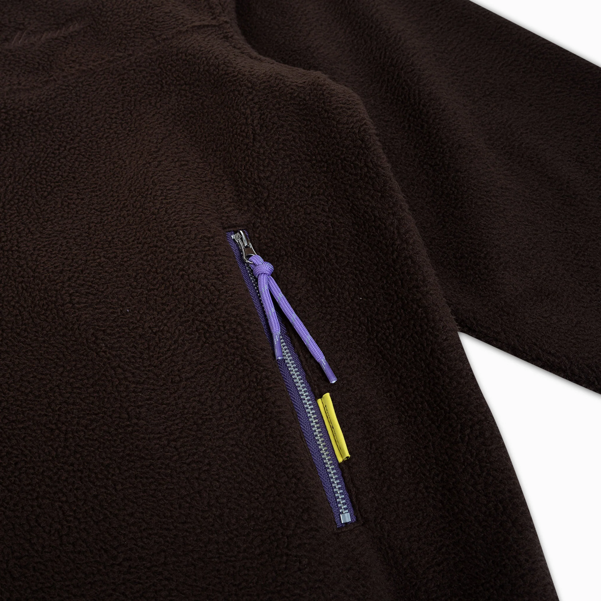 1/4 Zip Fleece - Brown - Image 4