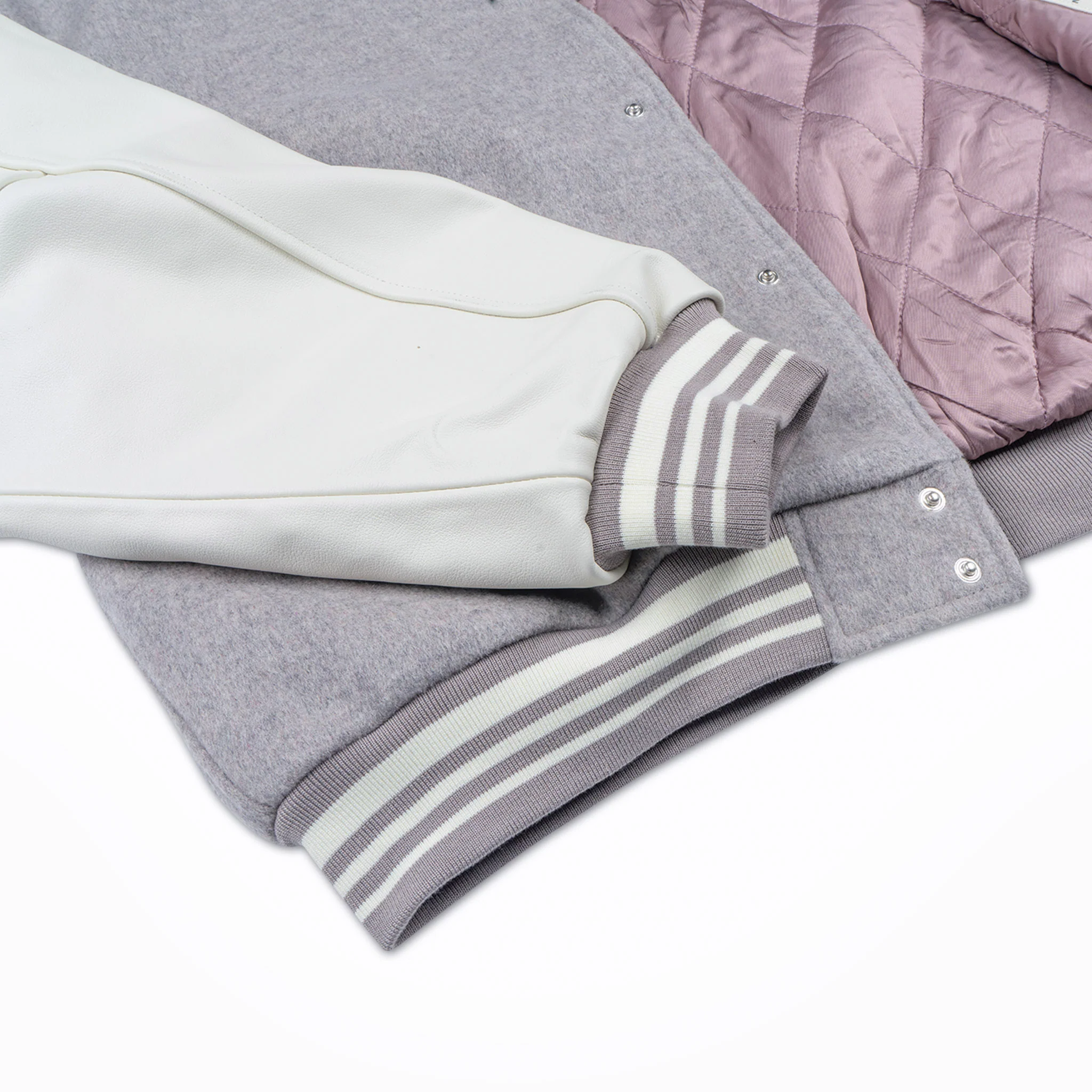 Varsity Jacket - Pale Grey - Image 4