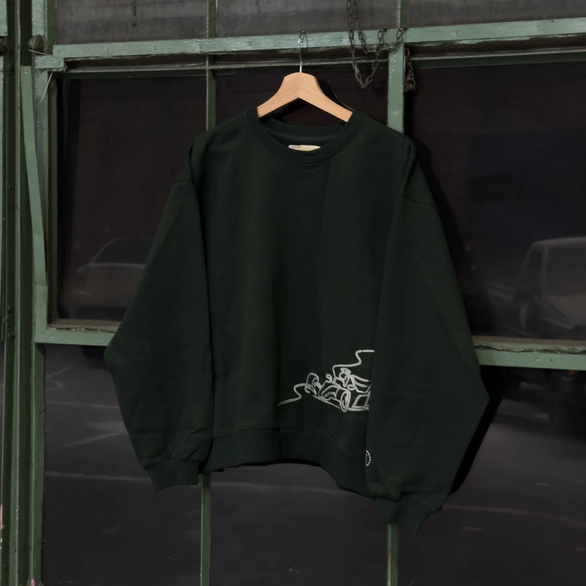 Racing Crewneck - Forest - Image 3