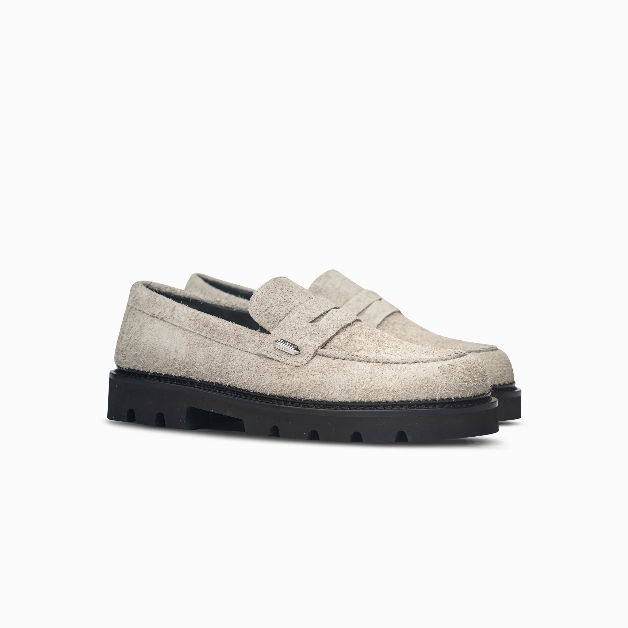 Women's Lug Penny - Stone Suede - Image 2